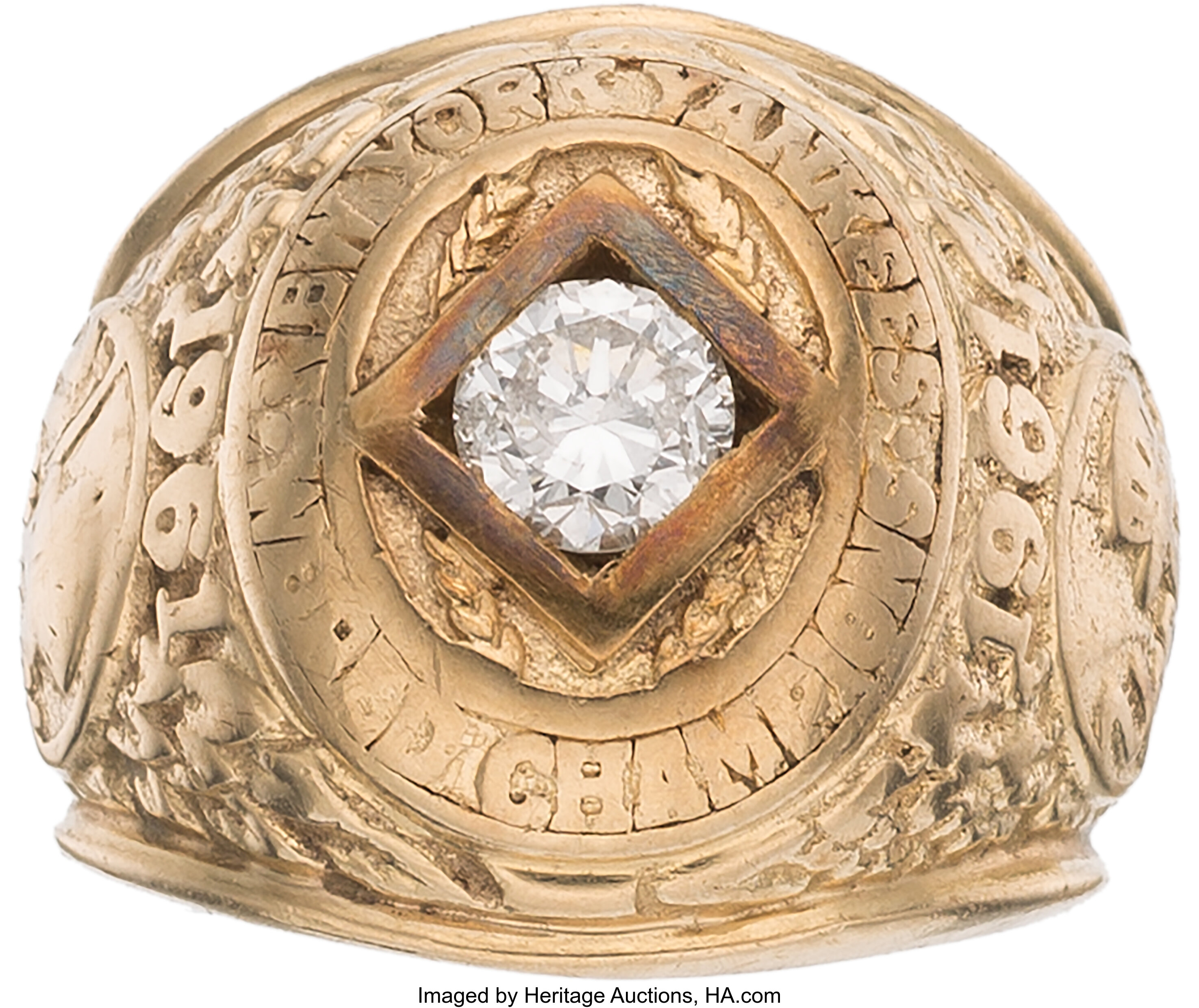 1956 New York Yankees World Series Ring Auction Sells at $19,000