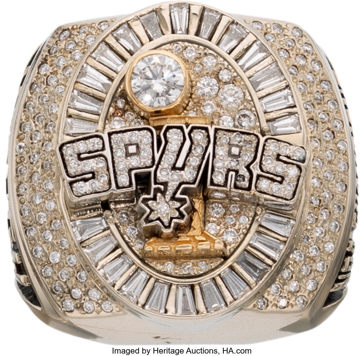 Spurs Larry O'Brien Trophies Display - San Antonio, TX