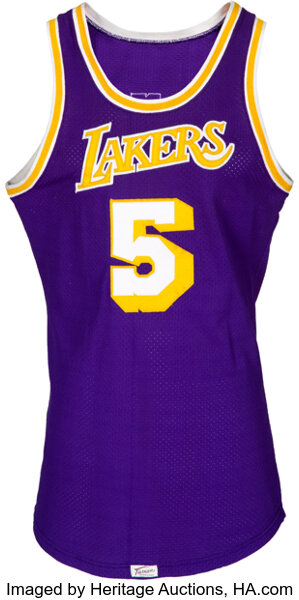 NBA Jersey Database, Los Angeles Lakers 1961-1967 Record: 279-202