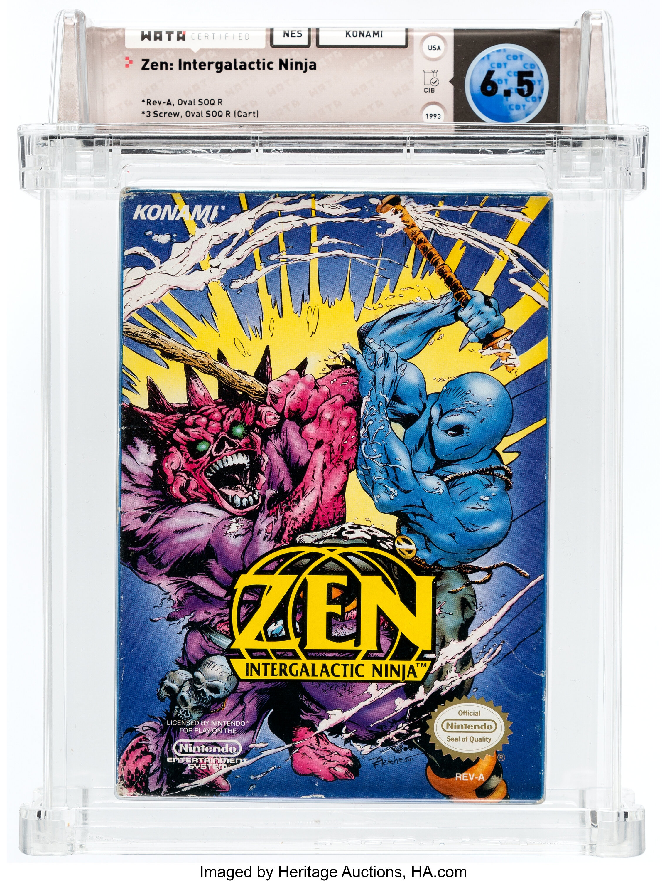 Zen: Intergalactic Ninja (NES, Konami, 1993) Wata 6.5 CIB