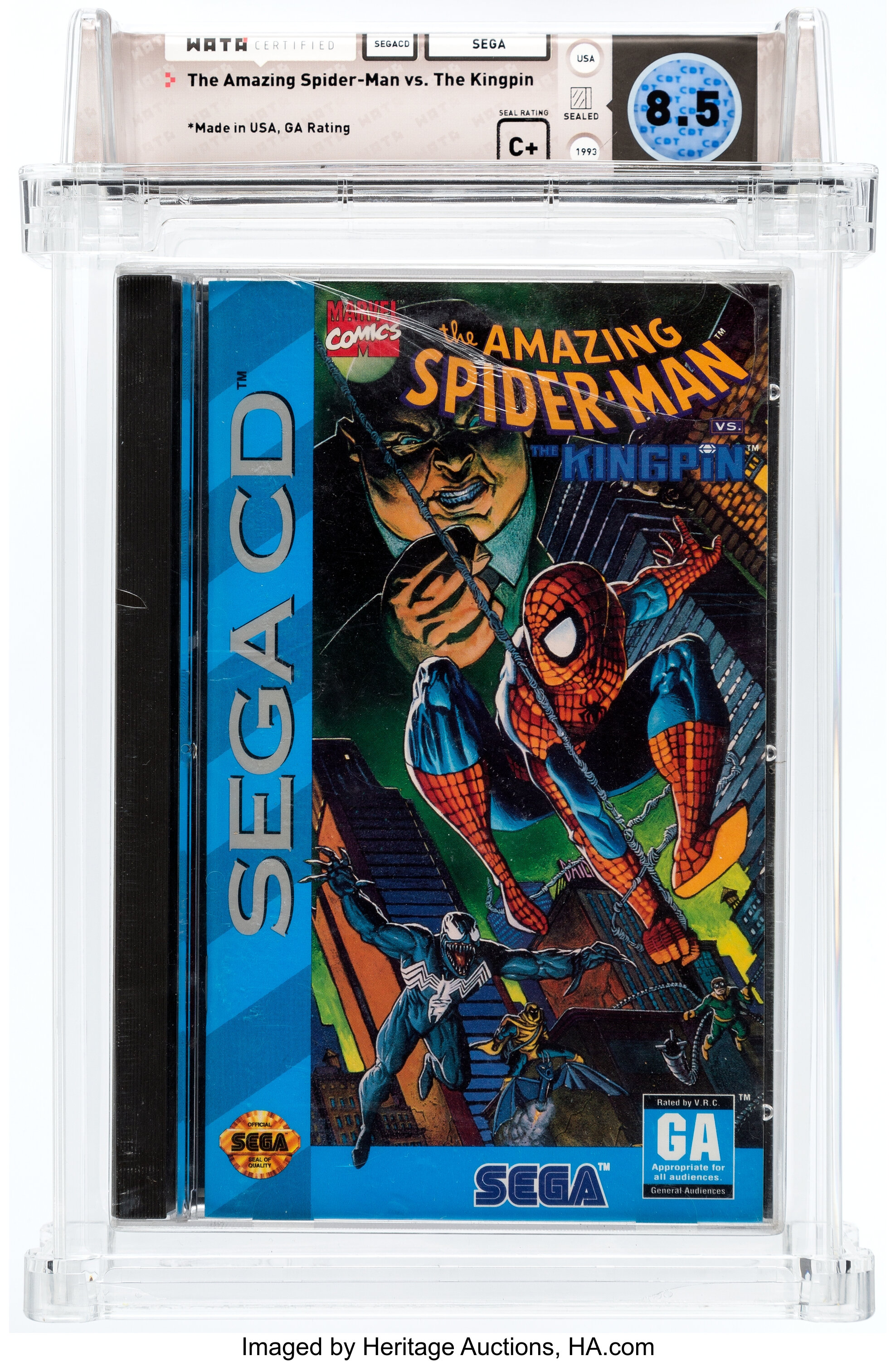 The Amazing Spider-Man vs. The Kingpin (SegaCD, Sega, 1993) Wata | Lot  #14872 | Heritage Auctions