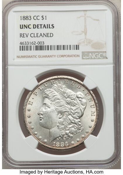 1883-CC Carson City Mint $1 Morgan Silver Dollar NGC MS64 - Free