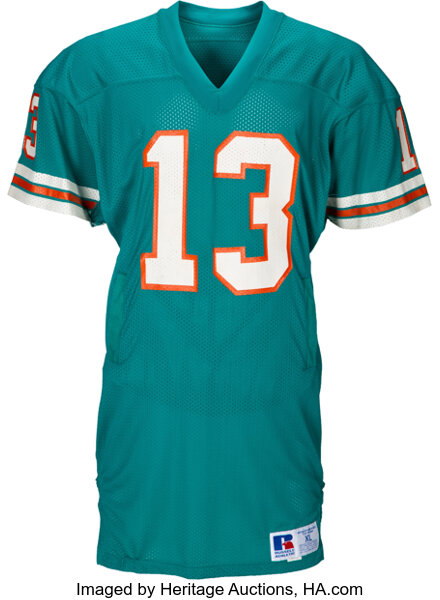 Mid 1980's Dan Marino Game Worn Miami Dolphins Uniform with