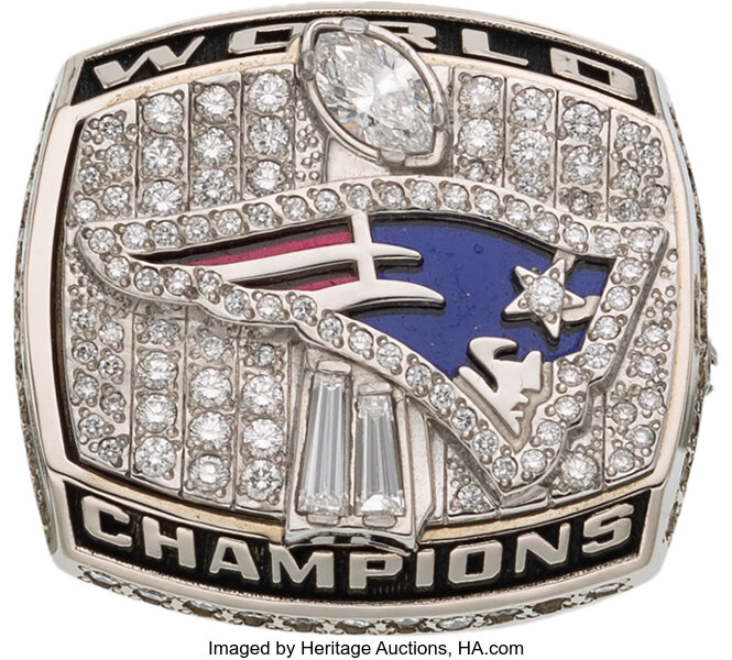 2001 New England Patriots Super Bowl XXXVI Championship Ring