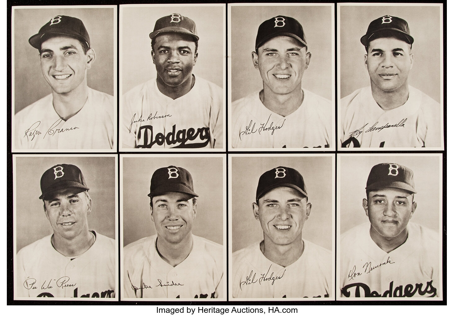 Brooklyn Dodgers Jackie Robinson And Roy Campanella Together in 1948. 8x10  Photo Picture mf at 's Sports Collectibles Store