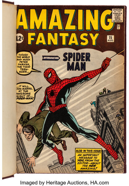 Spider Man's 1st Appearance by Ditko and Lee! Amazing Fantasy 15! 