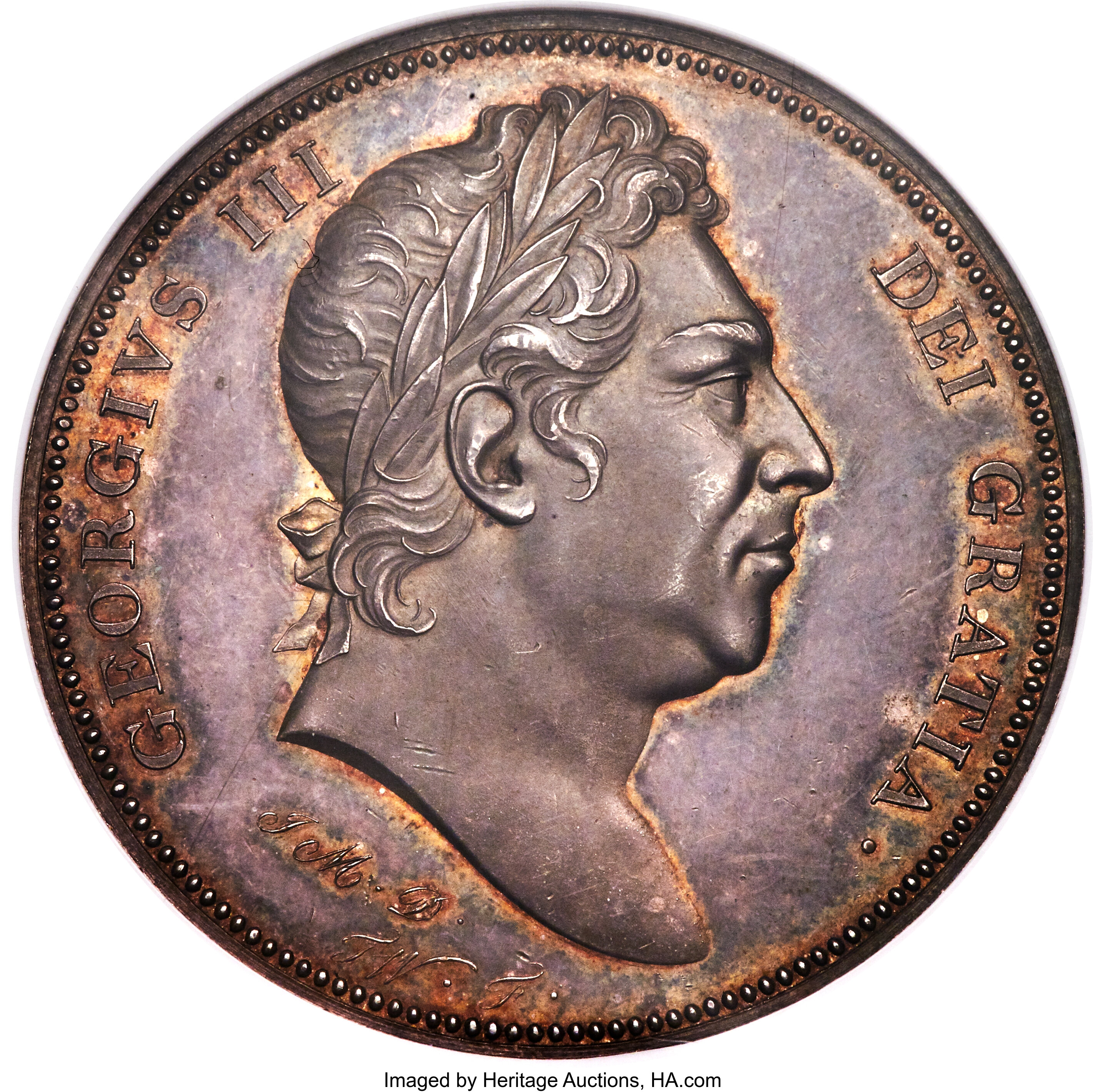 Great Britain: George III Proof Pattern Crown ND (1820) PR64 | Lot ...