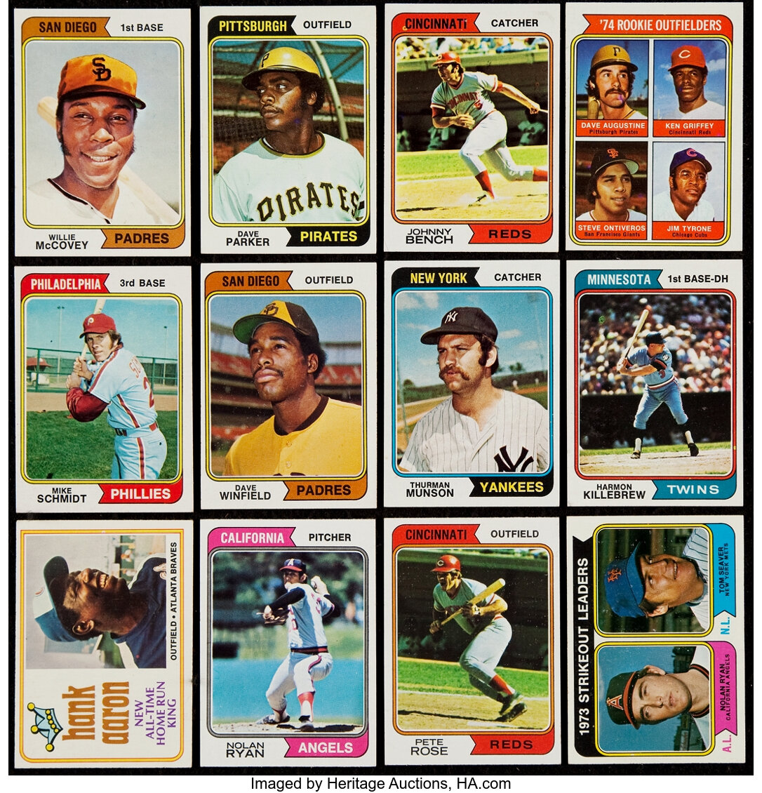 1974 Topps Baseball Complete Set (660). Baseball Cards Sets Lot