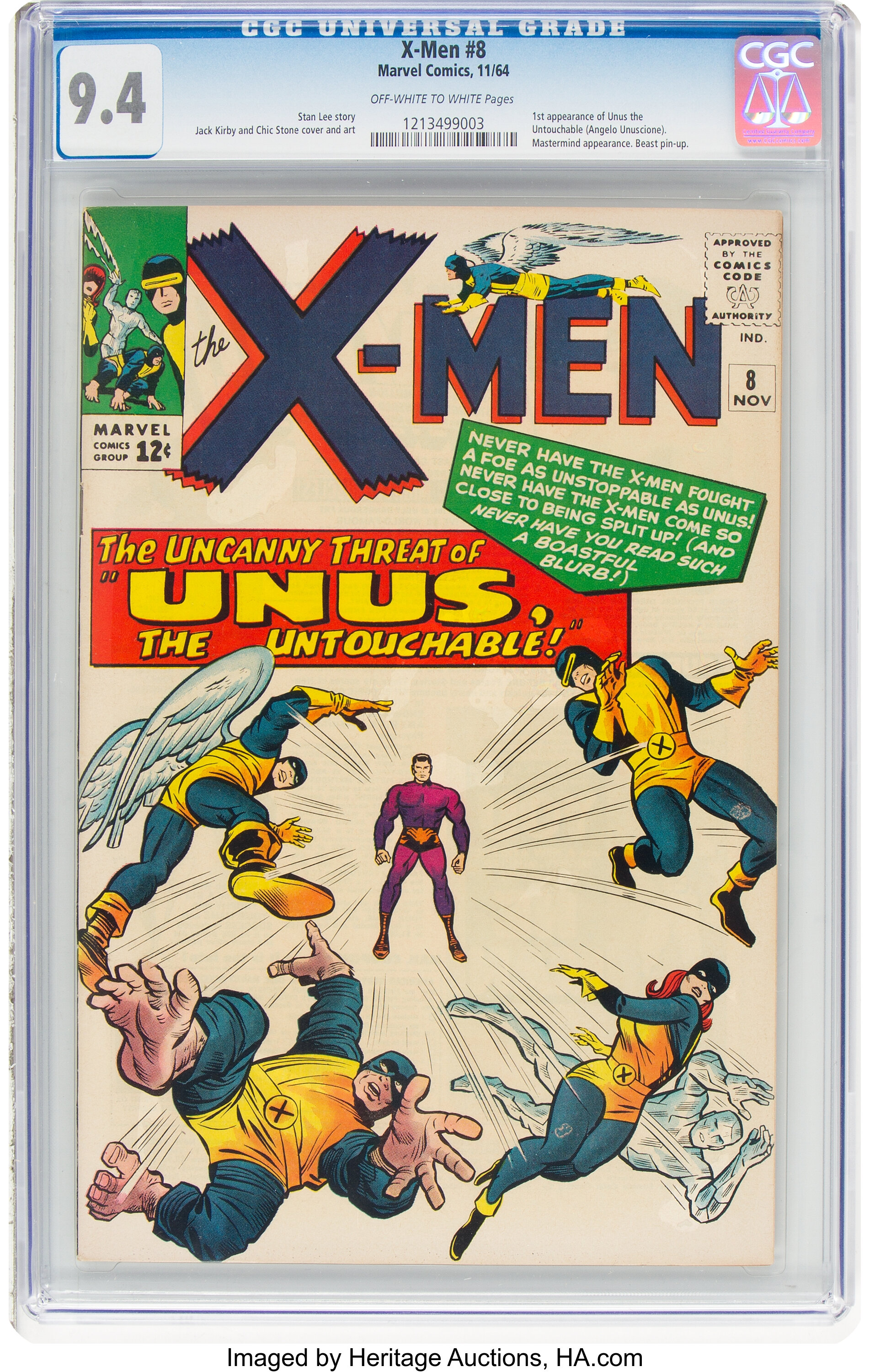 X-Men #8 (Marvel, 1964) CGC NM 9.4 Off-white to white pages.... | Lot ...