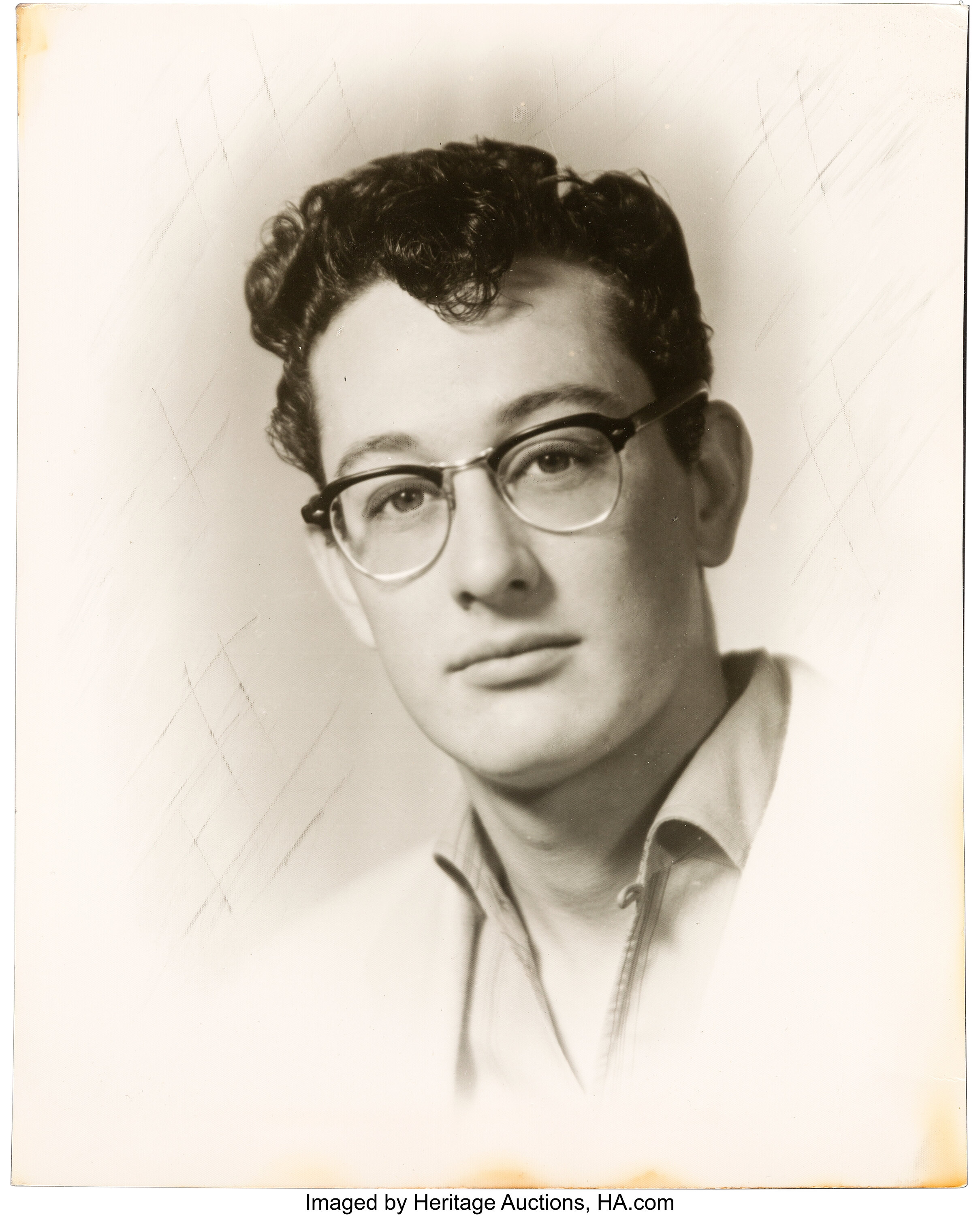 Buddy Holly Early Photographic Portrait.... Music Memorabilia | Lot ...