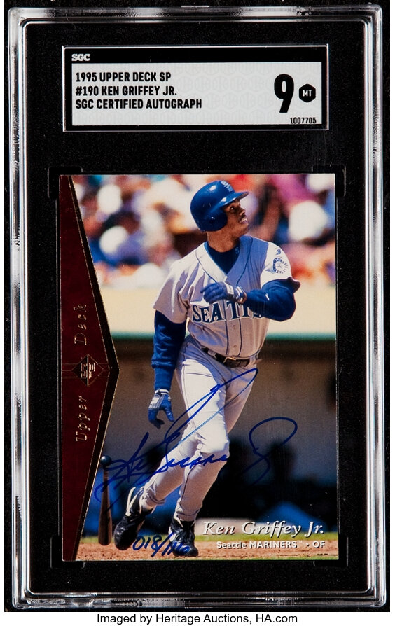 Sold at Auction: Graded Gem Mint 10 - Ken Griffey, Jr. 1995 Upper