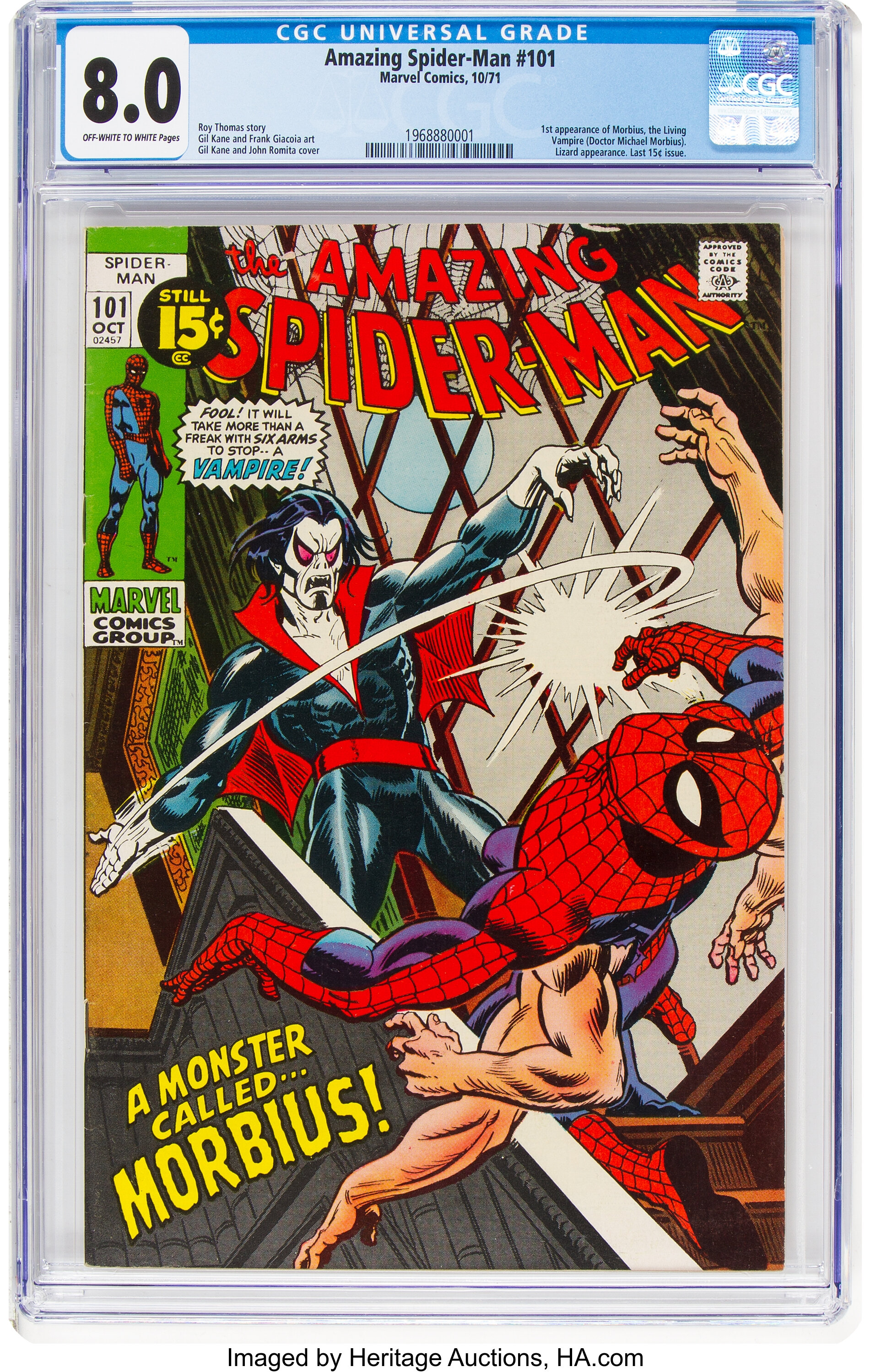 The Amazing Spider-Man #101 (Marvel, 1971) CGC VF 8.0 Off-white to ...