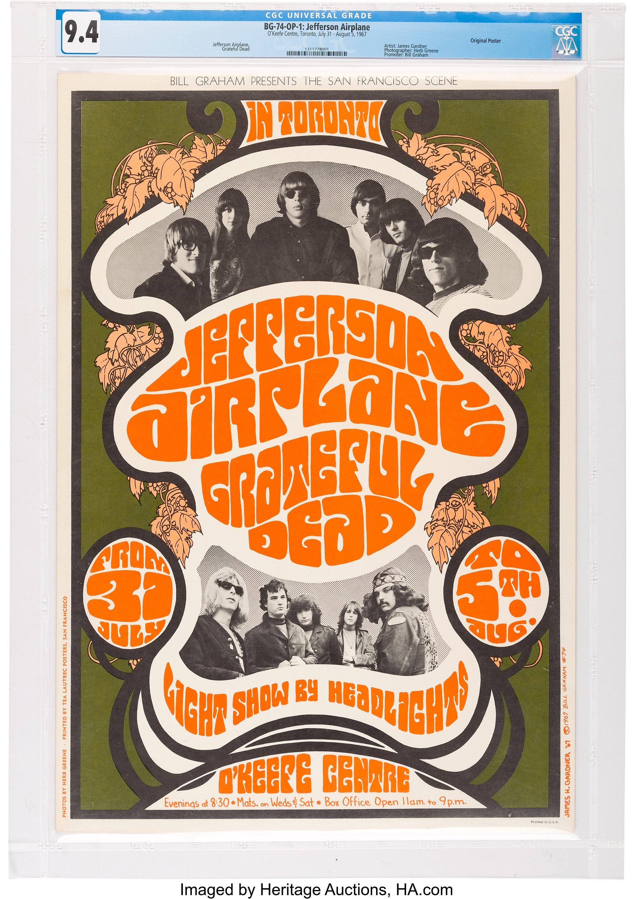 dead grateful poster concert bg posters lot aor 1967