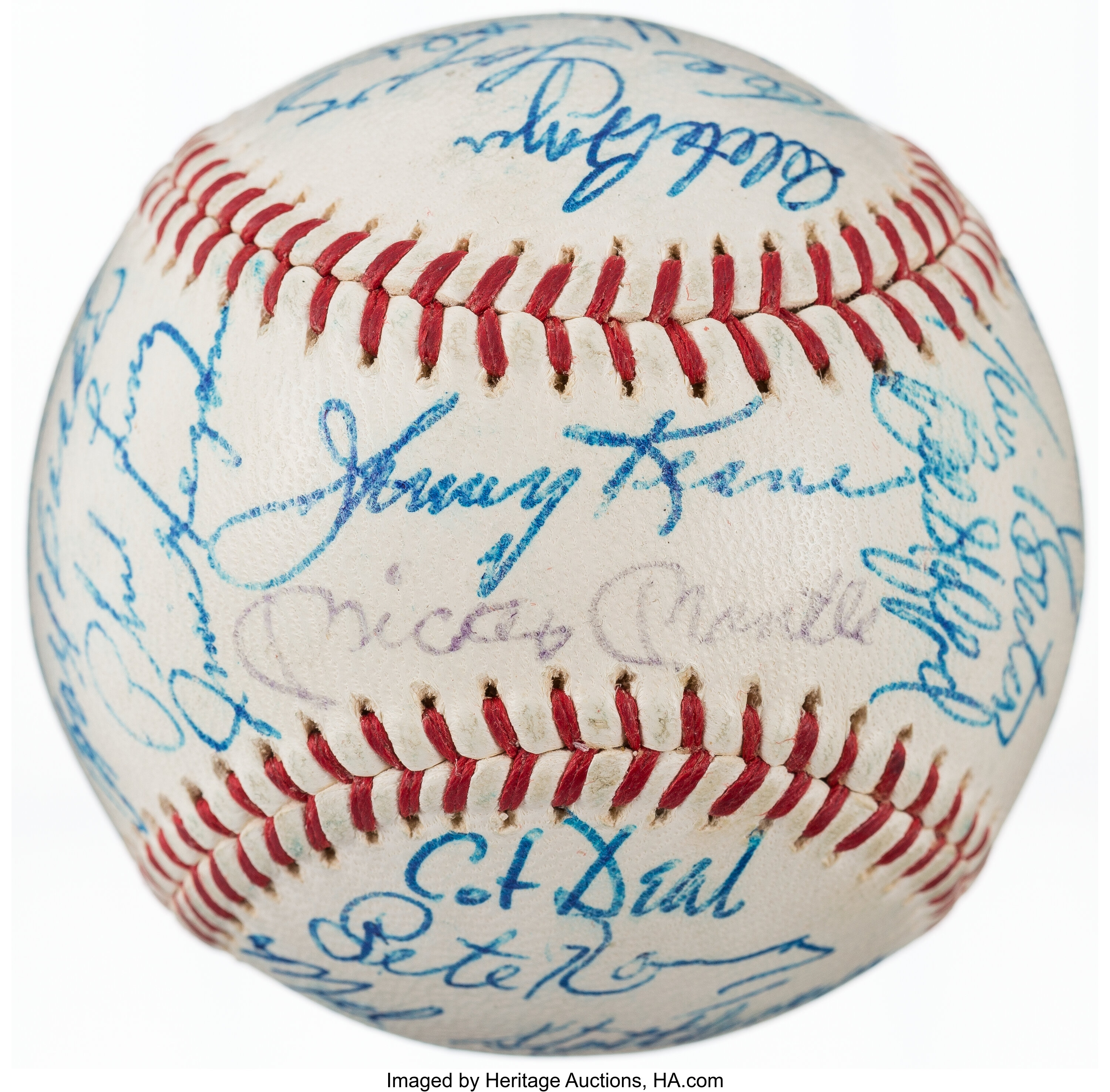 Lot Detail - 1965 New York Yankees Team Signed Baseball