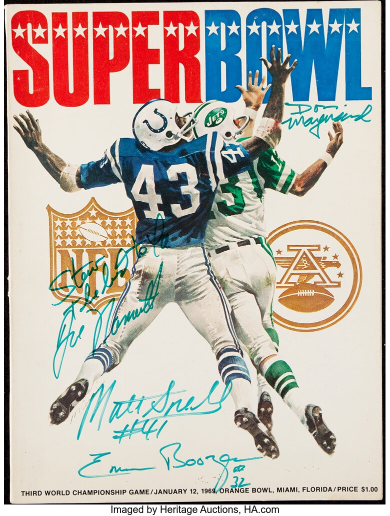 1969 New York Jets Super Bowl III Team-Signed Signed 16x20