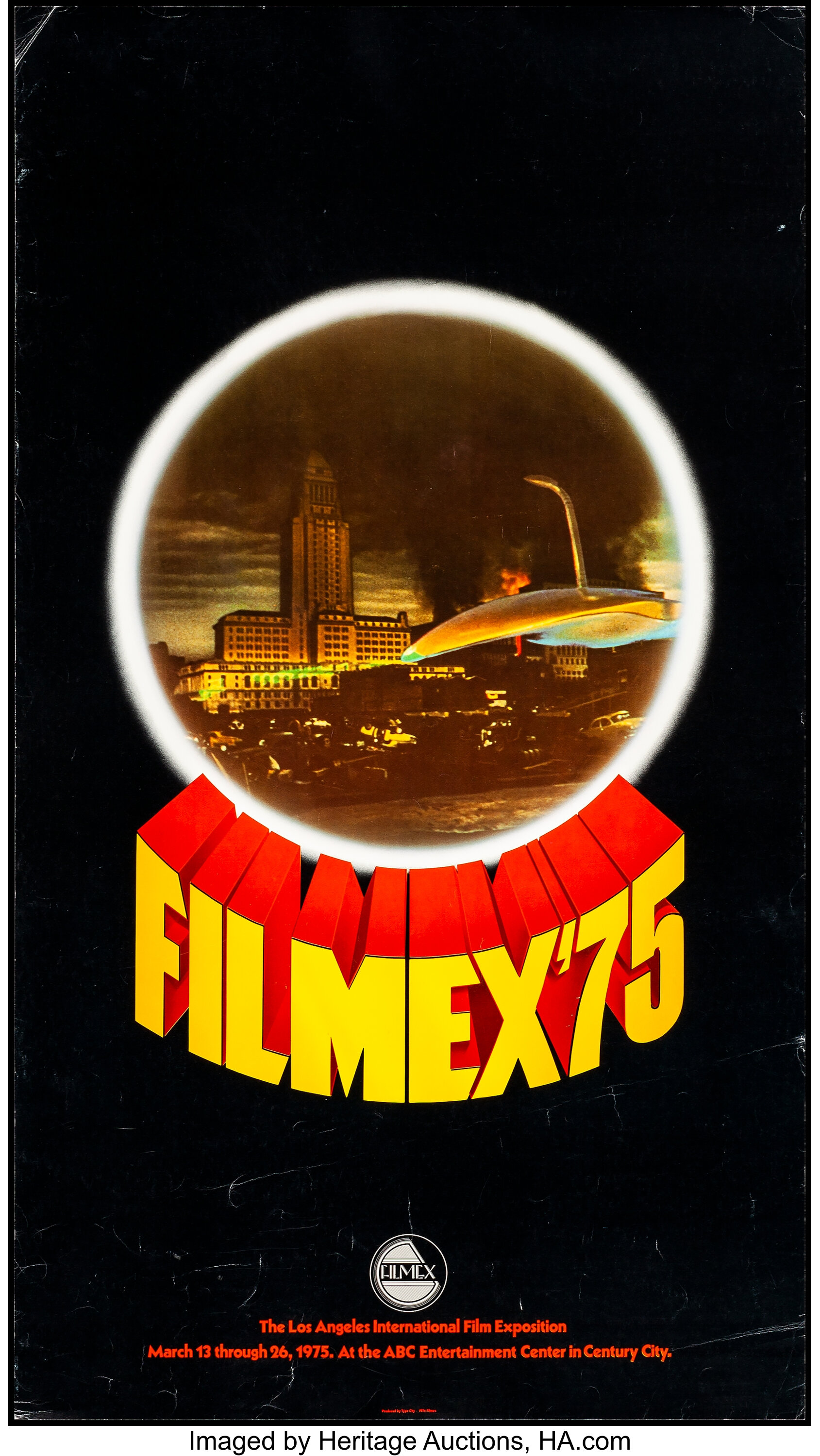 1981 - Los Angeles Film Festival - FILMEX Movie Poster 1981 21x31