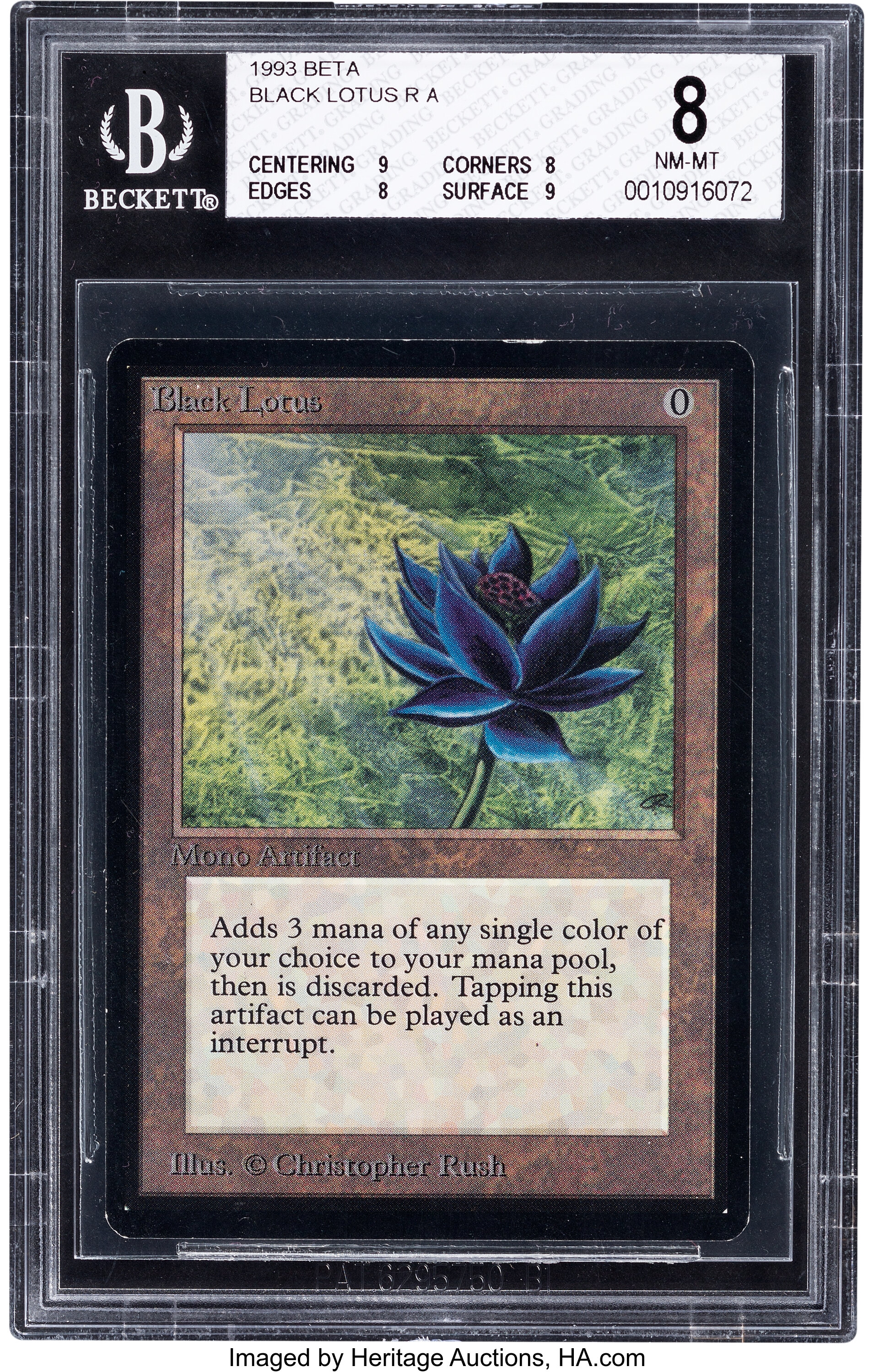 Magic: The Gathering Beta Edition Black Lotus BGS 8 (Wizards of 