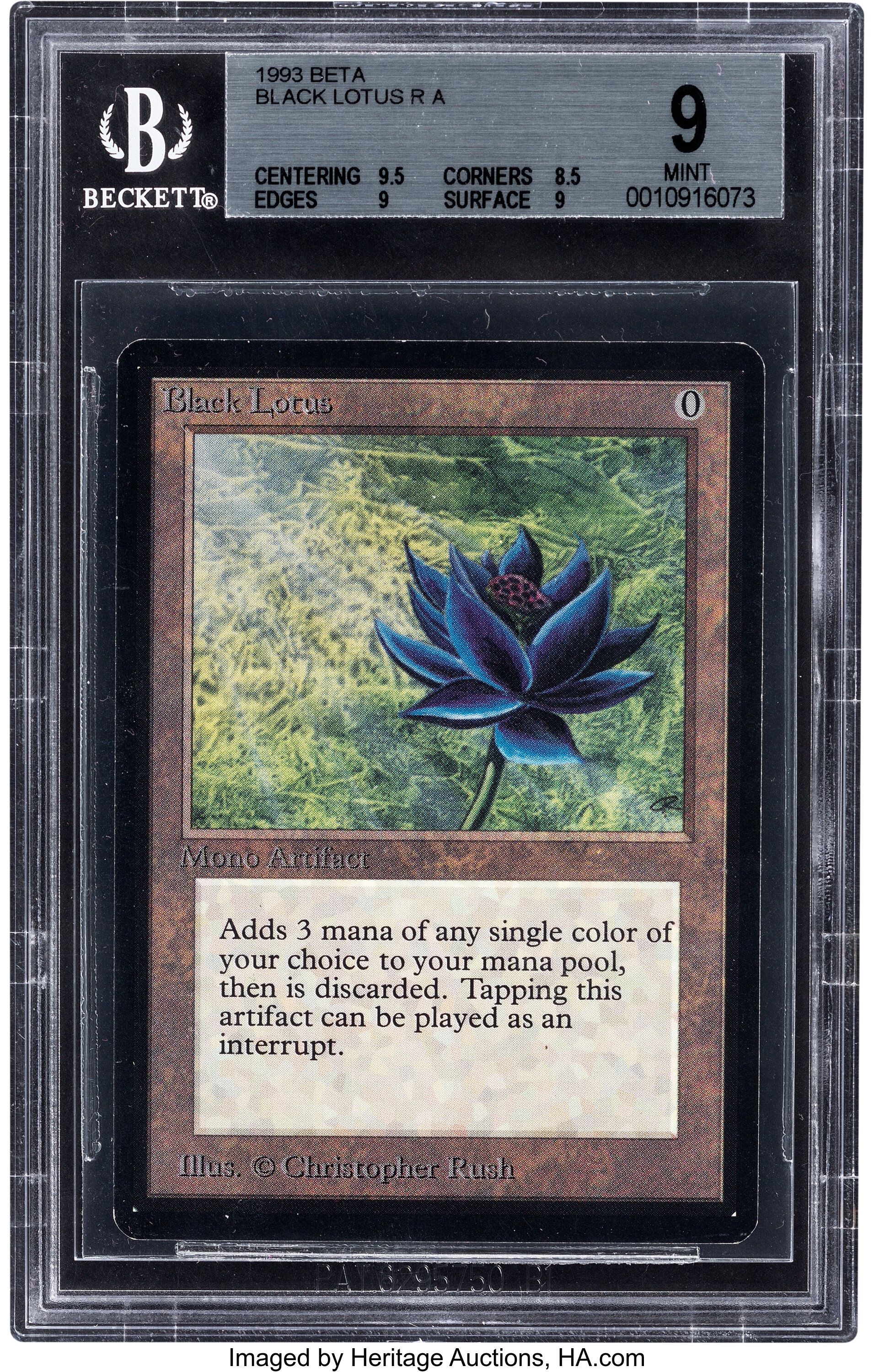 Magic The Gathering Beta Edition Black Lotus BGS 9 (Wizards of the