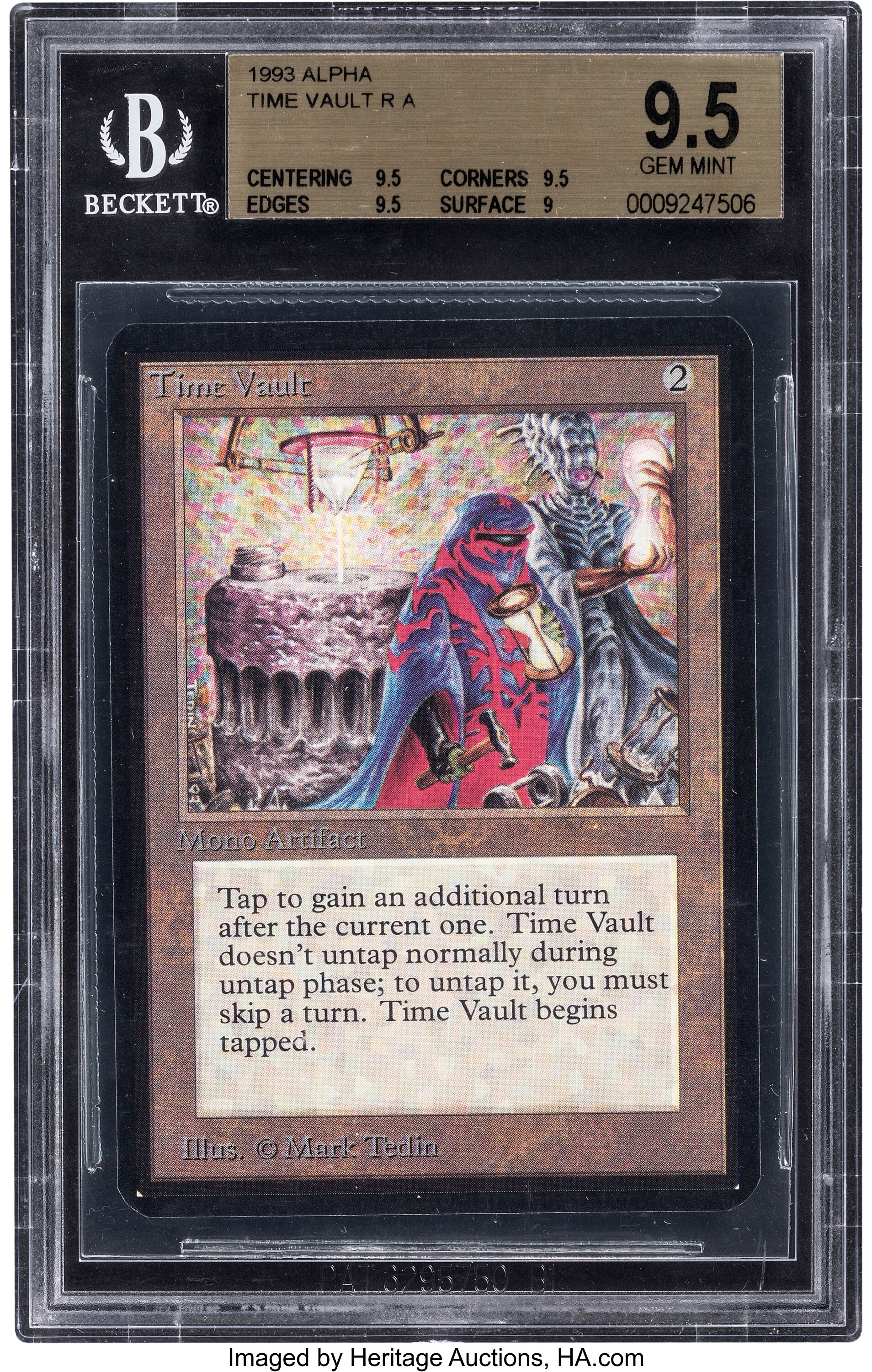 Magic: The Gathering Alpha Edition Time Vault BGS 9.5 (Wizards of