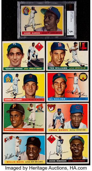 1955 topps baseball cards complete set