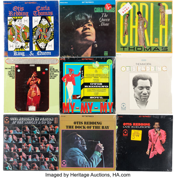 Otis Redding/Carla Thomas - Group 9 Albums (circa 1960s). ... | Lot #89608 | Heritage Auctions