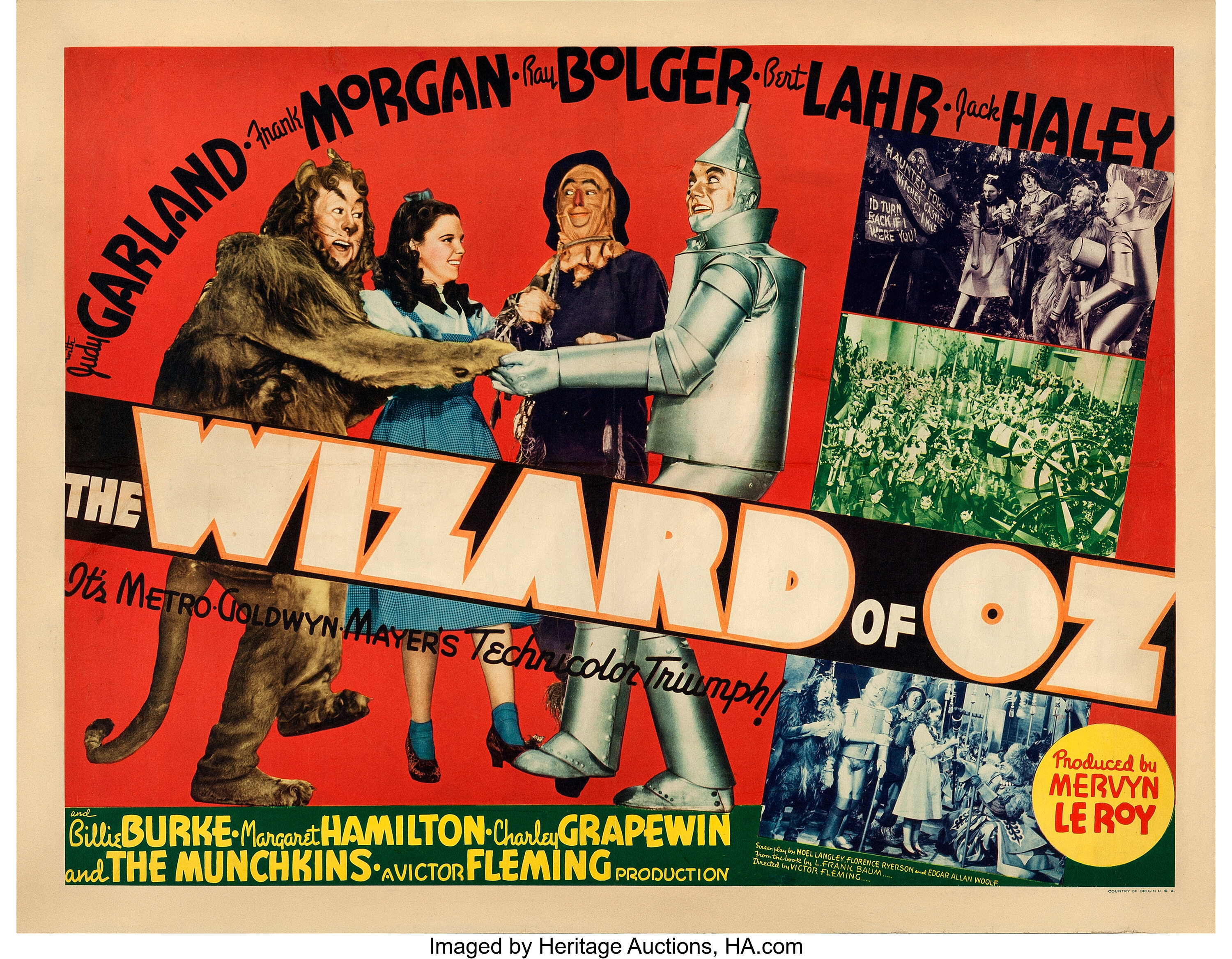 The Wizard of Oz (MGM, 1939). Fine/Very Fine on Paper. Half Sheet | Lot ...