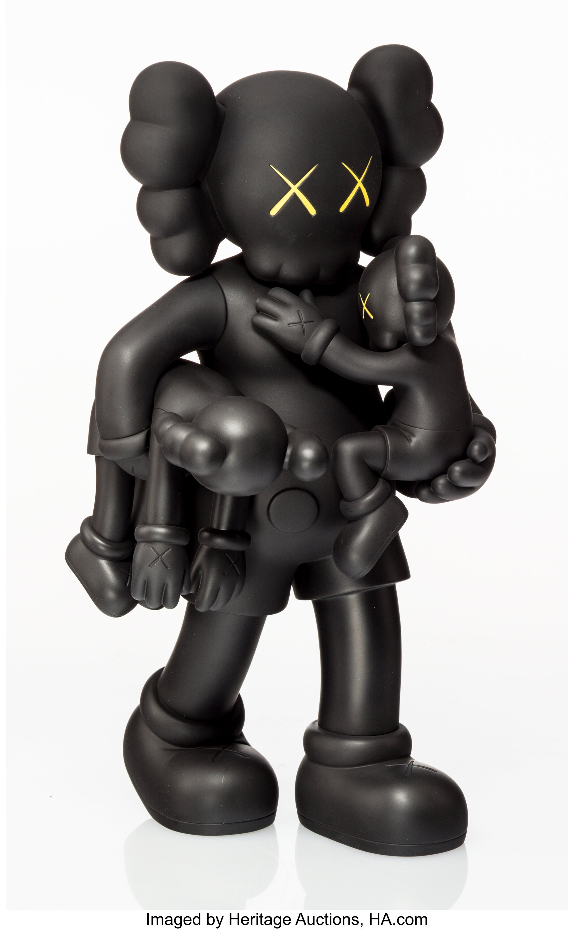 KAWS (American, b. 1974). Clean Slate (Black), 2018. Painted cast