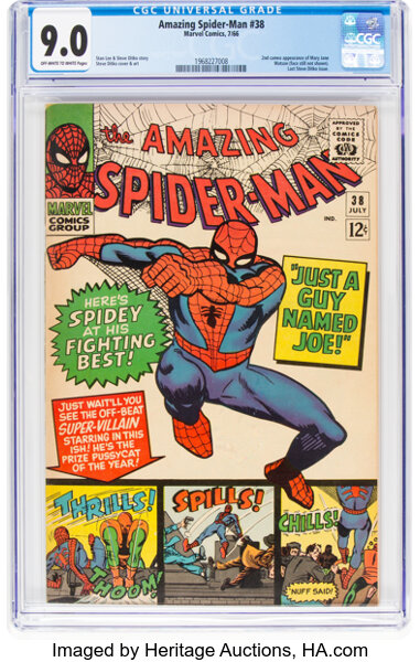 Sold at Auction: The Amazing Spider-Man No. 39. Marvel, ca. 1966. PGX 6.5  gr