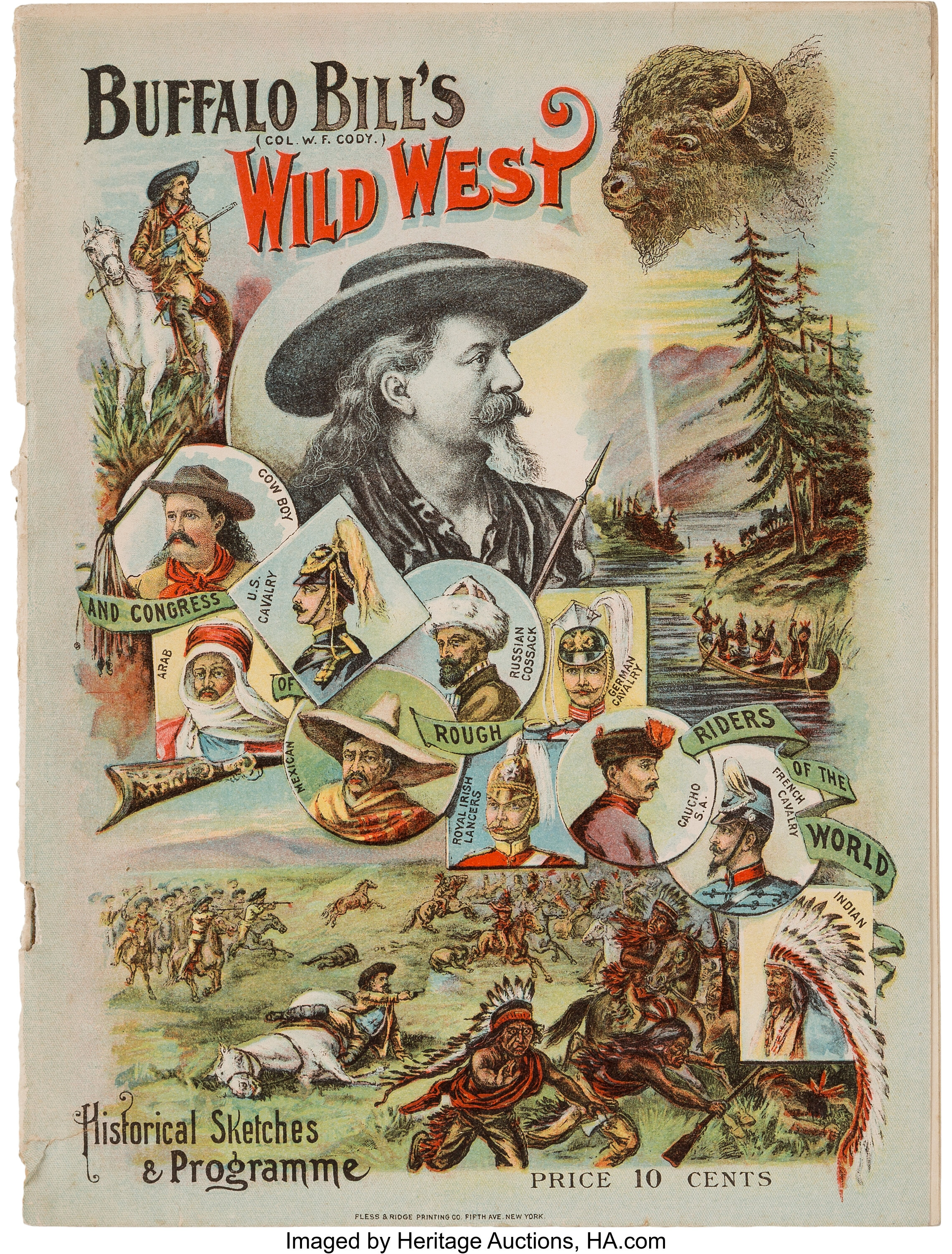 William F. Bill" Cody: 1895 Wild West Show Program.... Lot #43974 | Auctions