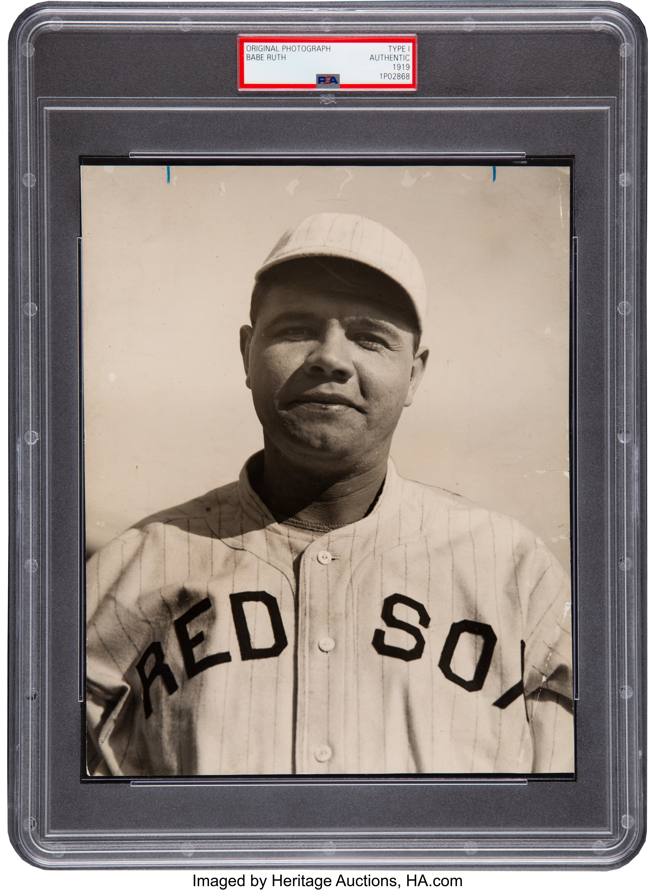 Circa 1919 Babe Ruth Original News Photograph, PSA/DNA Type 1., Lot  #51005