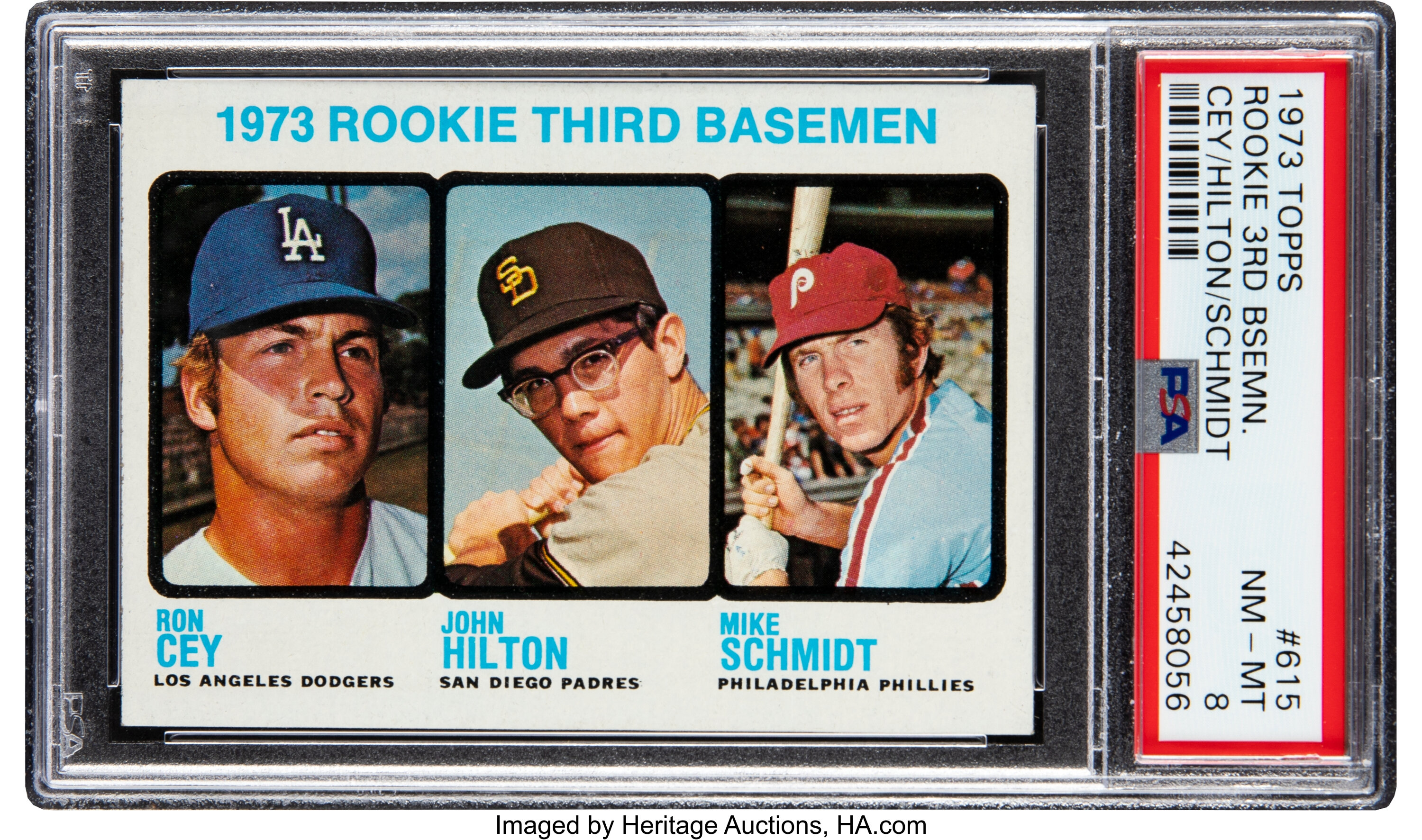 Sold at Auction: (EX) 1973 Topps Mike Schmidt Rookie #615 Baseball