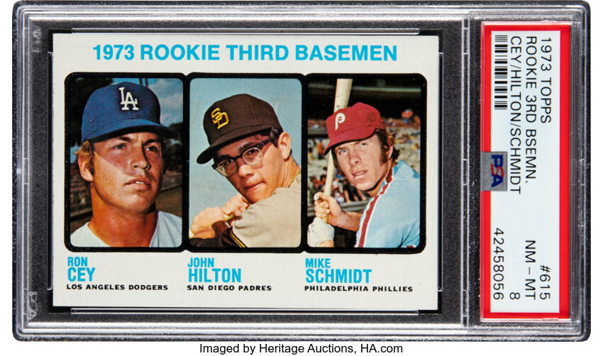 Sold at Auction: (EX) 1973 Topps Mike Schmidt Rookie #615 Baseball