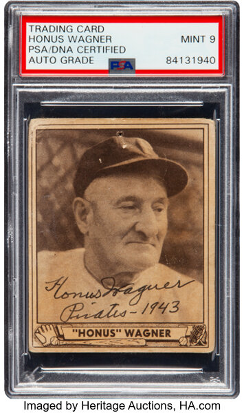 Honus Wagner Vintage Baseball Card by Photo File