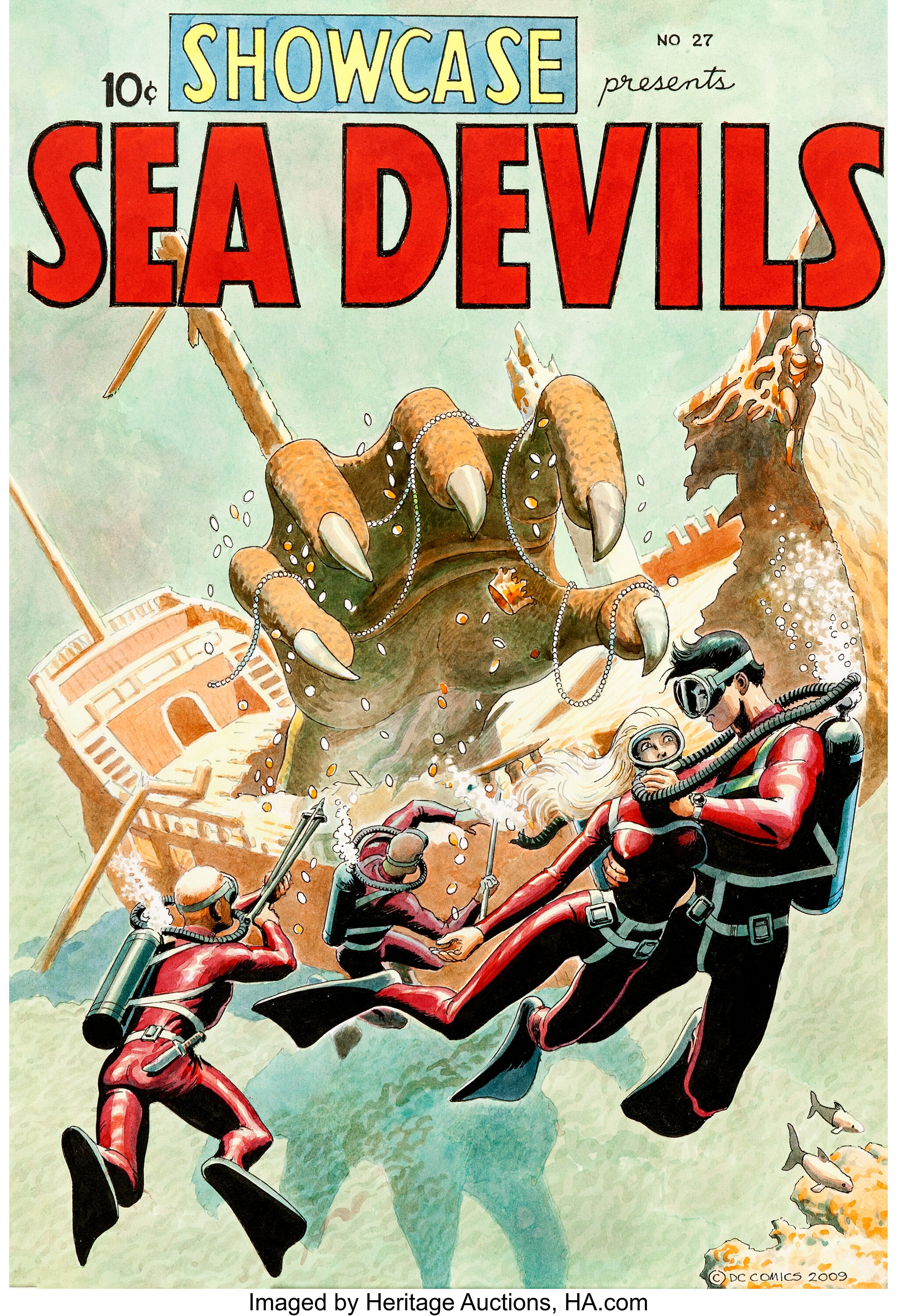 Lot - A group of DC Sea Devils and Showcase comics