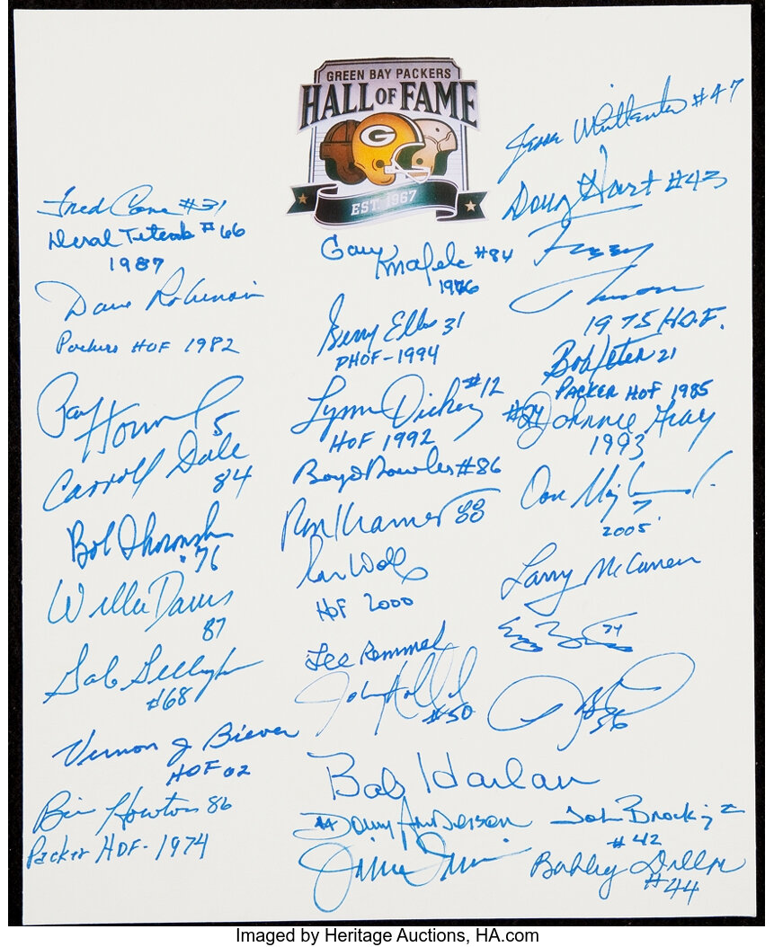 Can you identify all the signatures? : r/GreenBayPackers