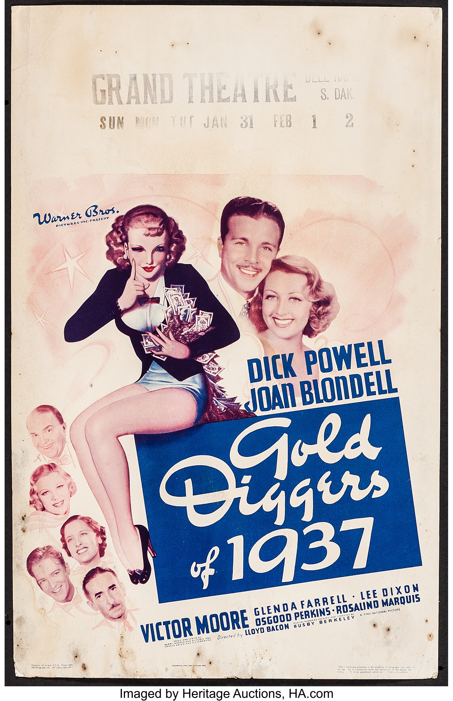 GOLD DIGGERS OF 1935 MOVIE POSTER - GOLD DIGGERS OF 1935 MOVIE POSTER