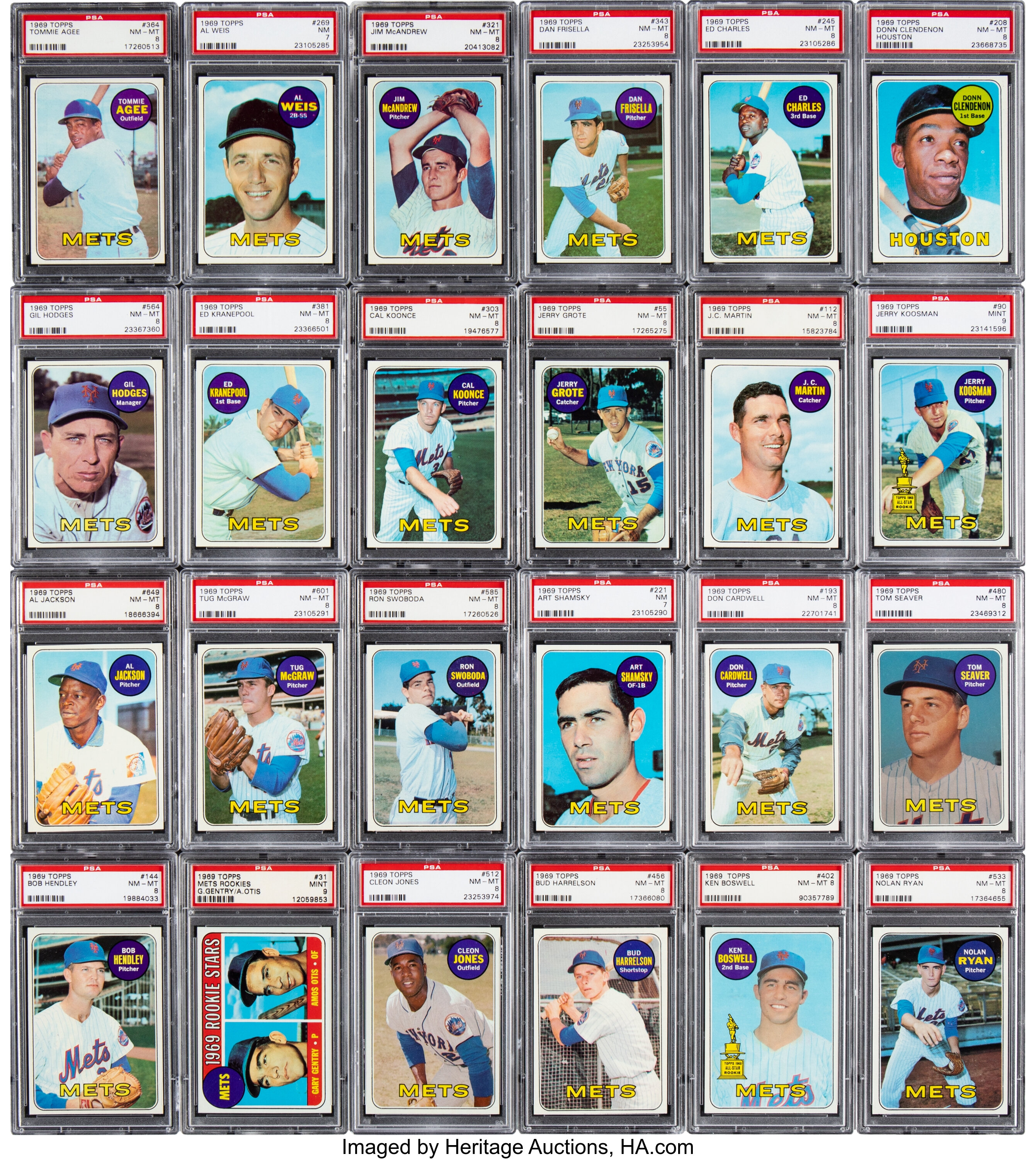 SGC 4 1969 Topps New York Mets