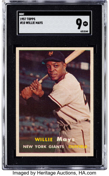 Lot Detail - 1957 Willie Mays New York Giants Game-Used Home
