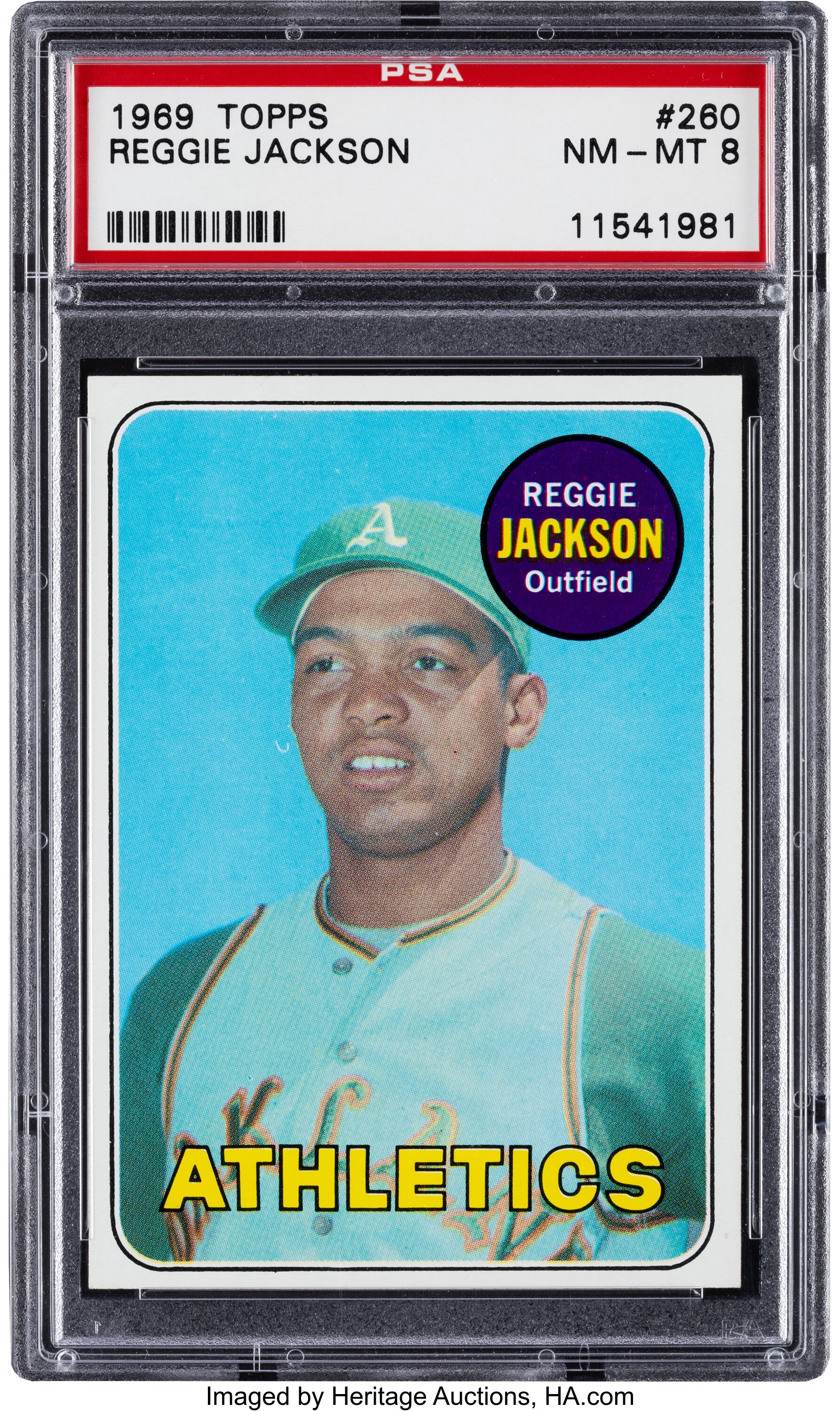 1969 Topps Reggie Jackson #260 Psa 7