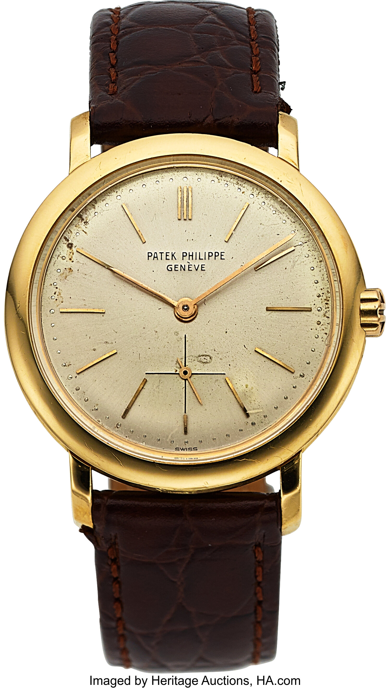 Patek Philippe, Ref. 3440J, Fine 18k Yellow Gold Automatic, Circa | Lot ...