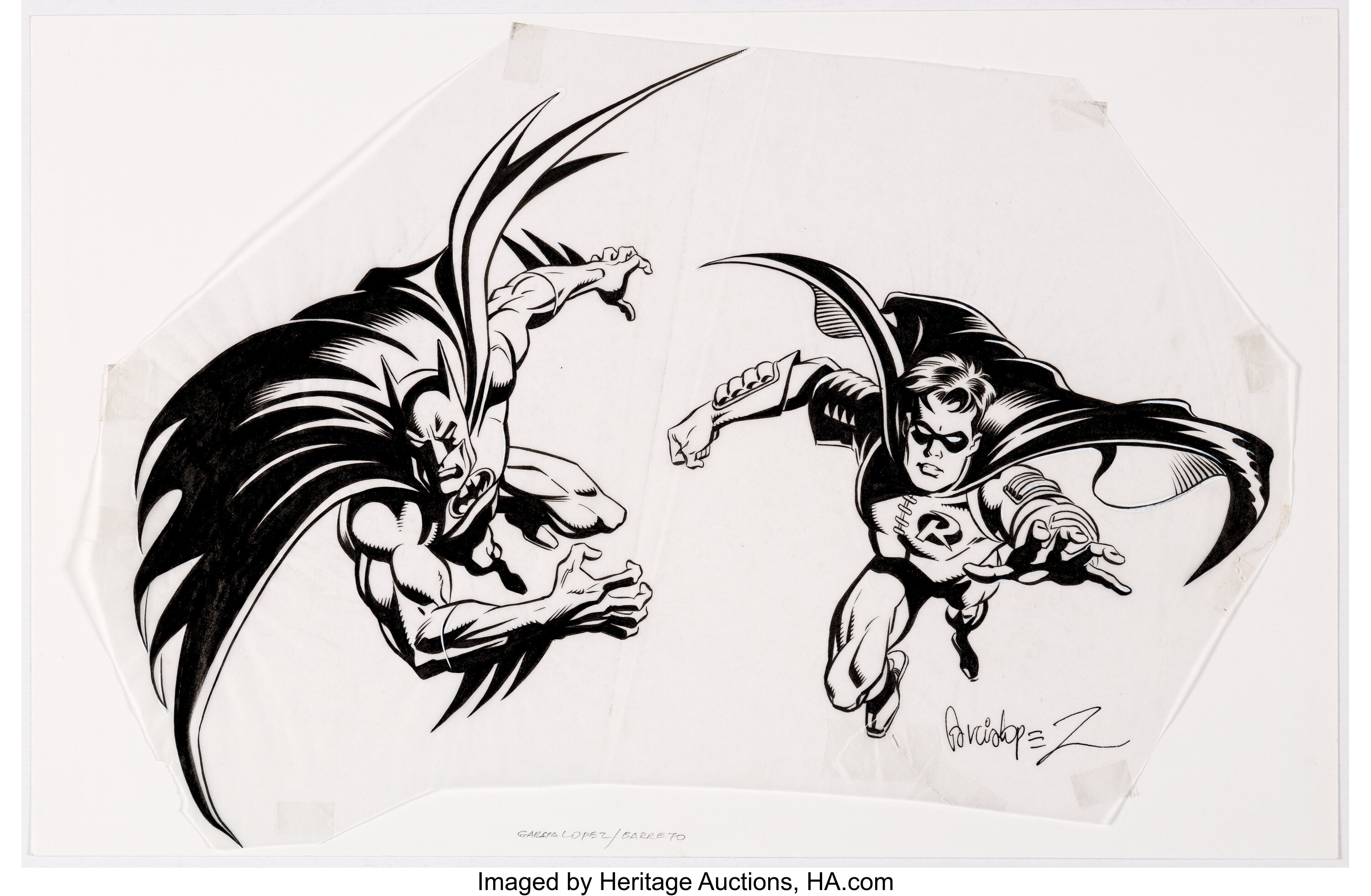 José Luis García-López DC Style Guide Batman and Robin Illustration | Lot  #11077 | Heritage Auctions
