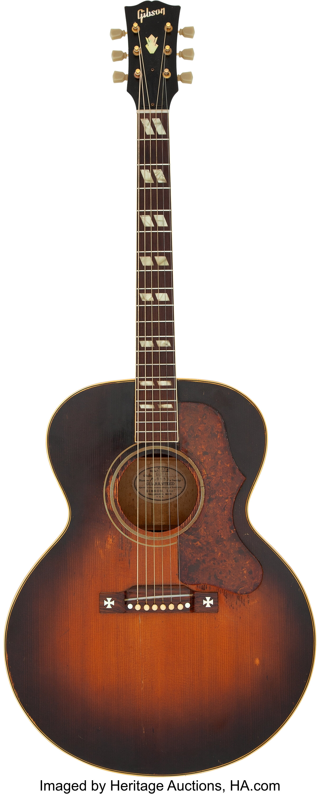 Buddy Holly/Everly Brothers 1951 Gibson J-185 Sunburst Acoustic | Lot ...