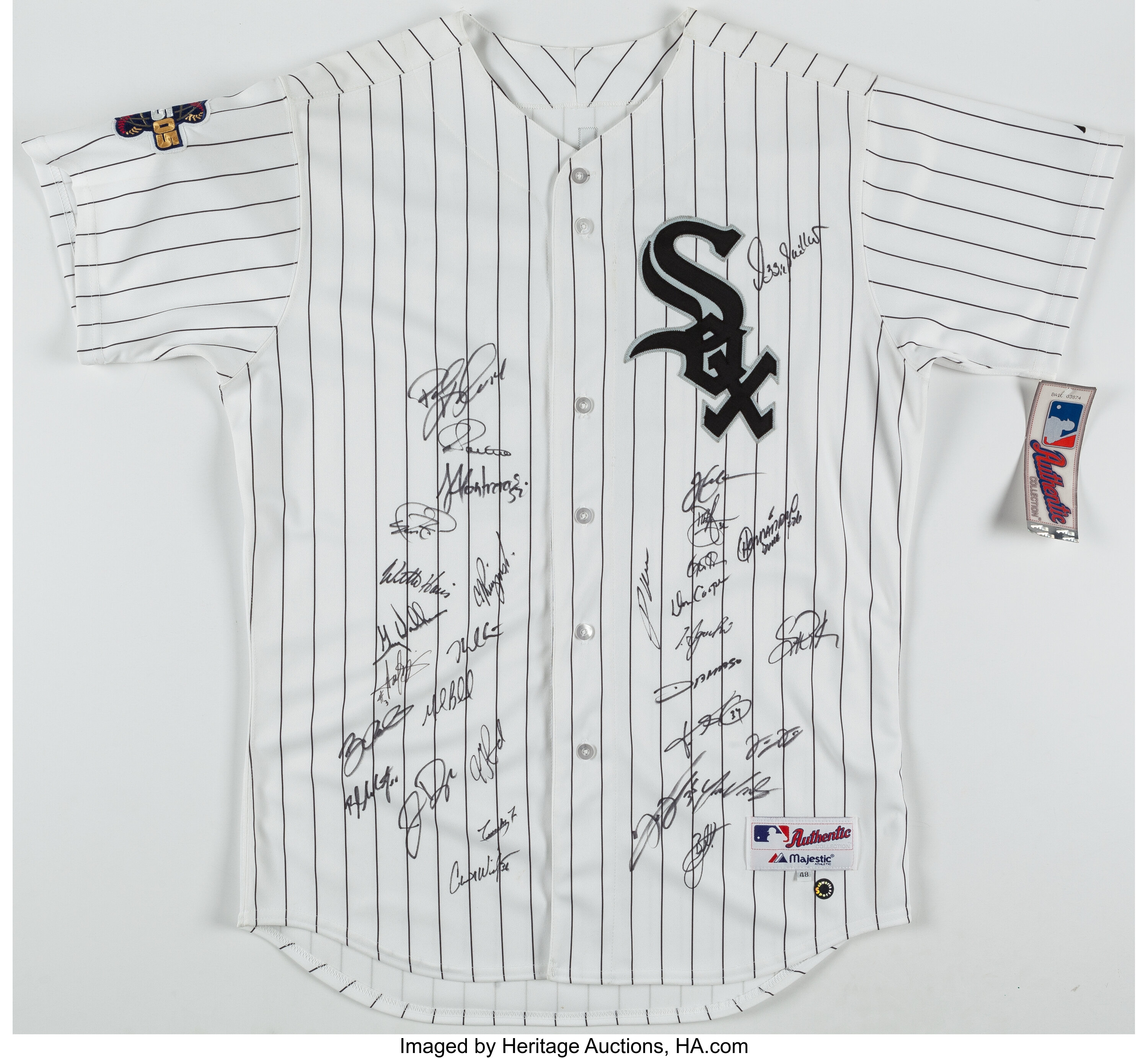 Ozzie Gullen Signed White Sox Jersey with 2005 World Series Patch