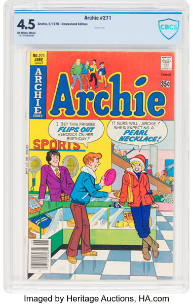 Archie Comics #271 (Archie, 1978) CBCS VG+ 4.5 Off-white to white | Lot  #12353 | Heritage Auctions
