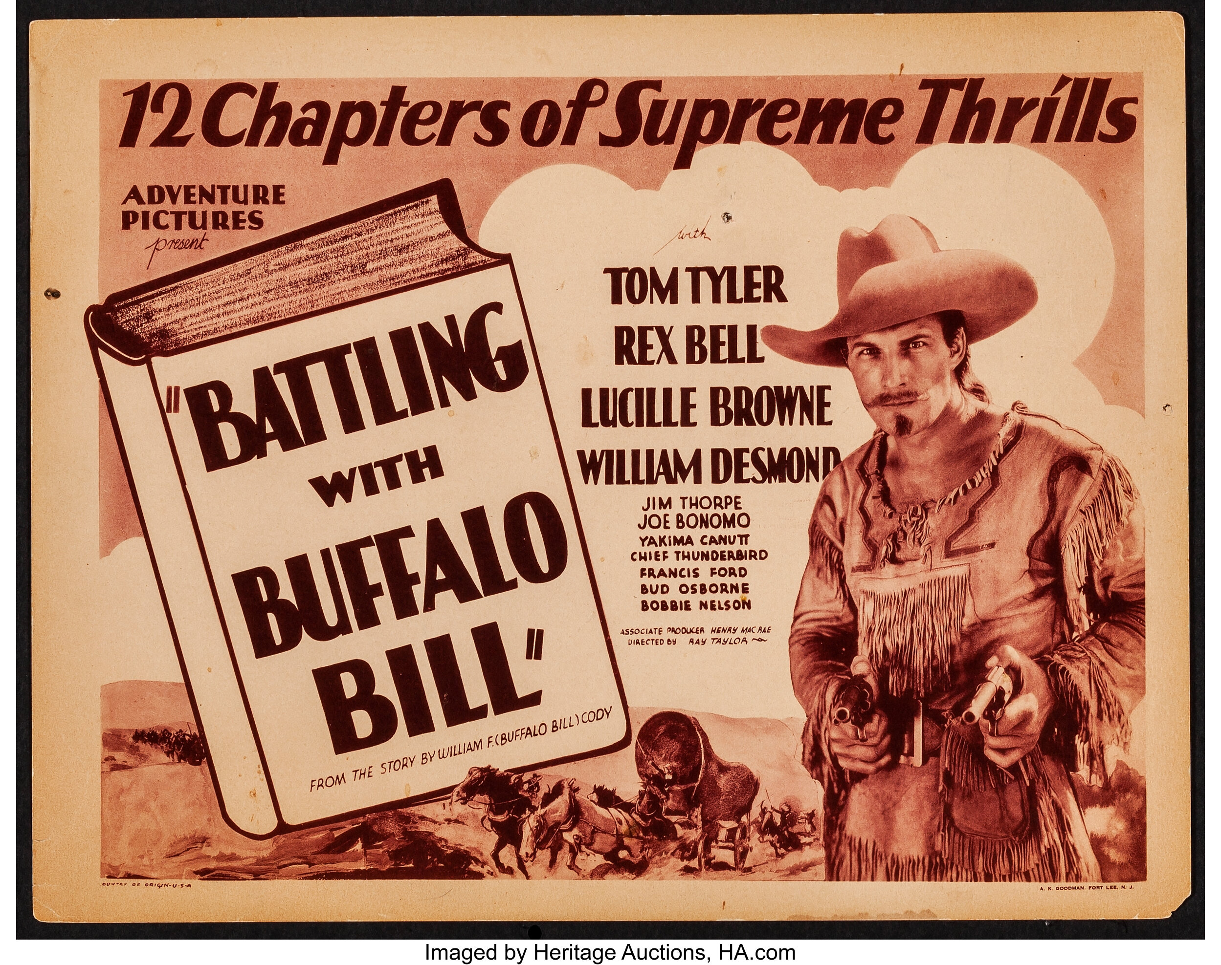 Buffalo Bill : Pennant.  Poster Auctions International, Inc.