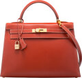 Hermès Limited Edition 24cm Capucine Evercolor Leather Optique