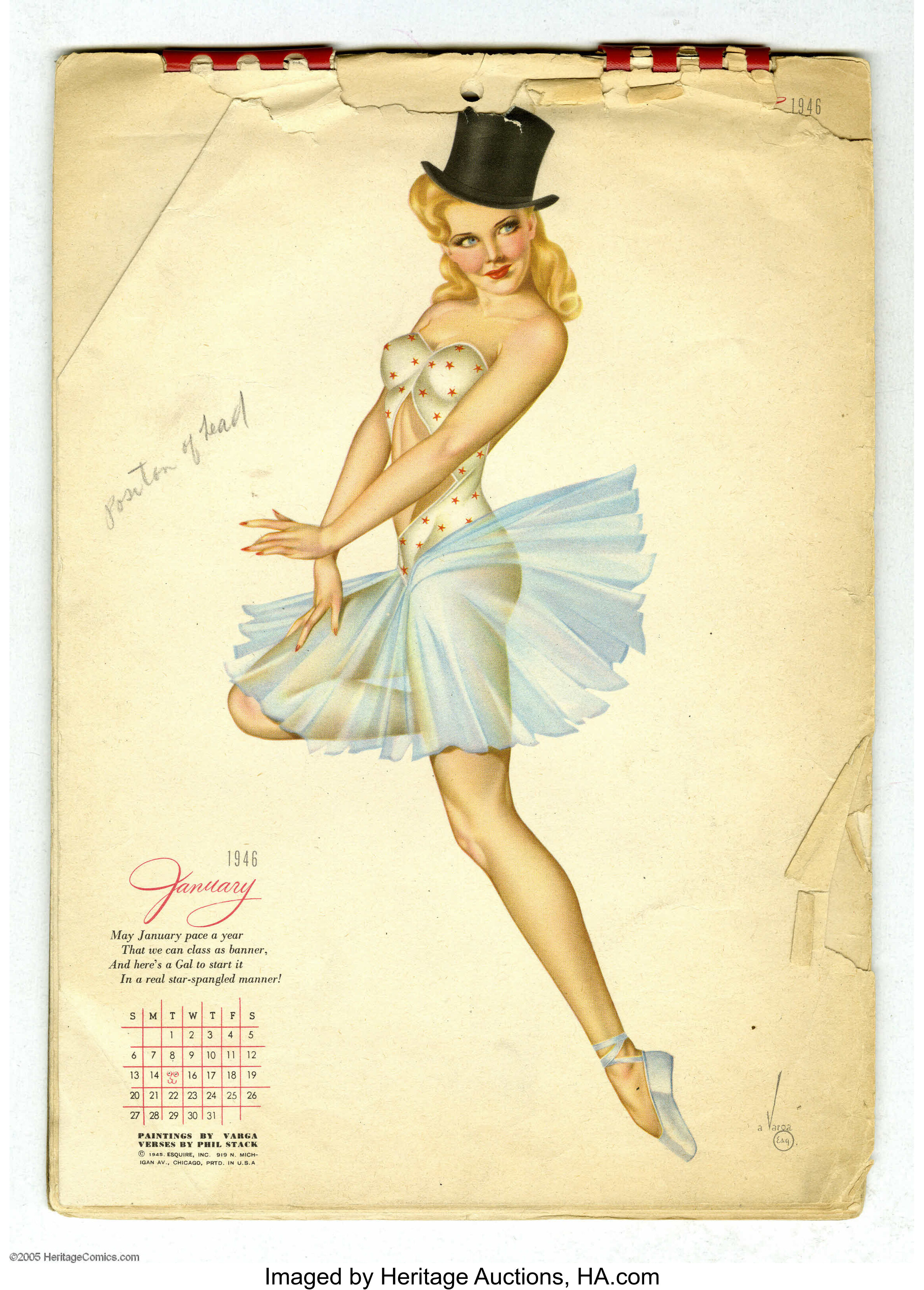 Alberto Vargas Pin Up Calendar