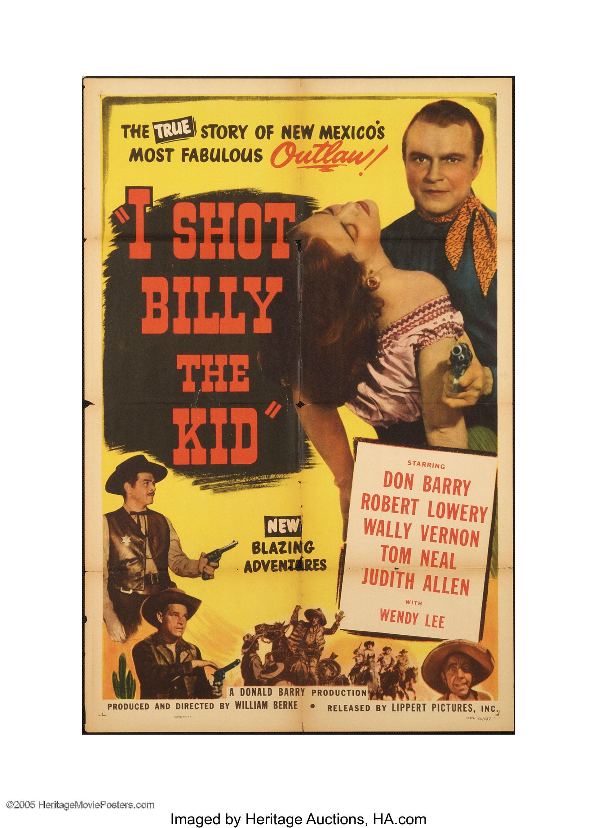 I Shot Billy the Kid (Lippert, 1950).... Movie Posters Western | Lot ...