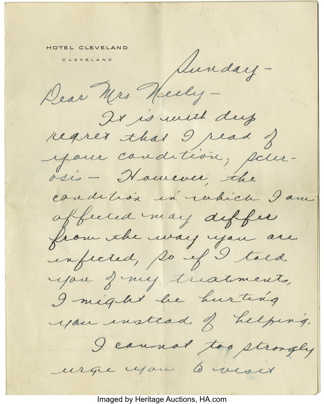 1936 World Series Lou Gehrig Signed Home Run Ball Family Notarized  Provenance Letter-JSA Full Letter 