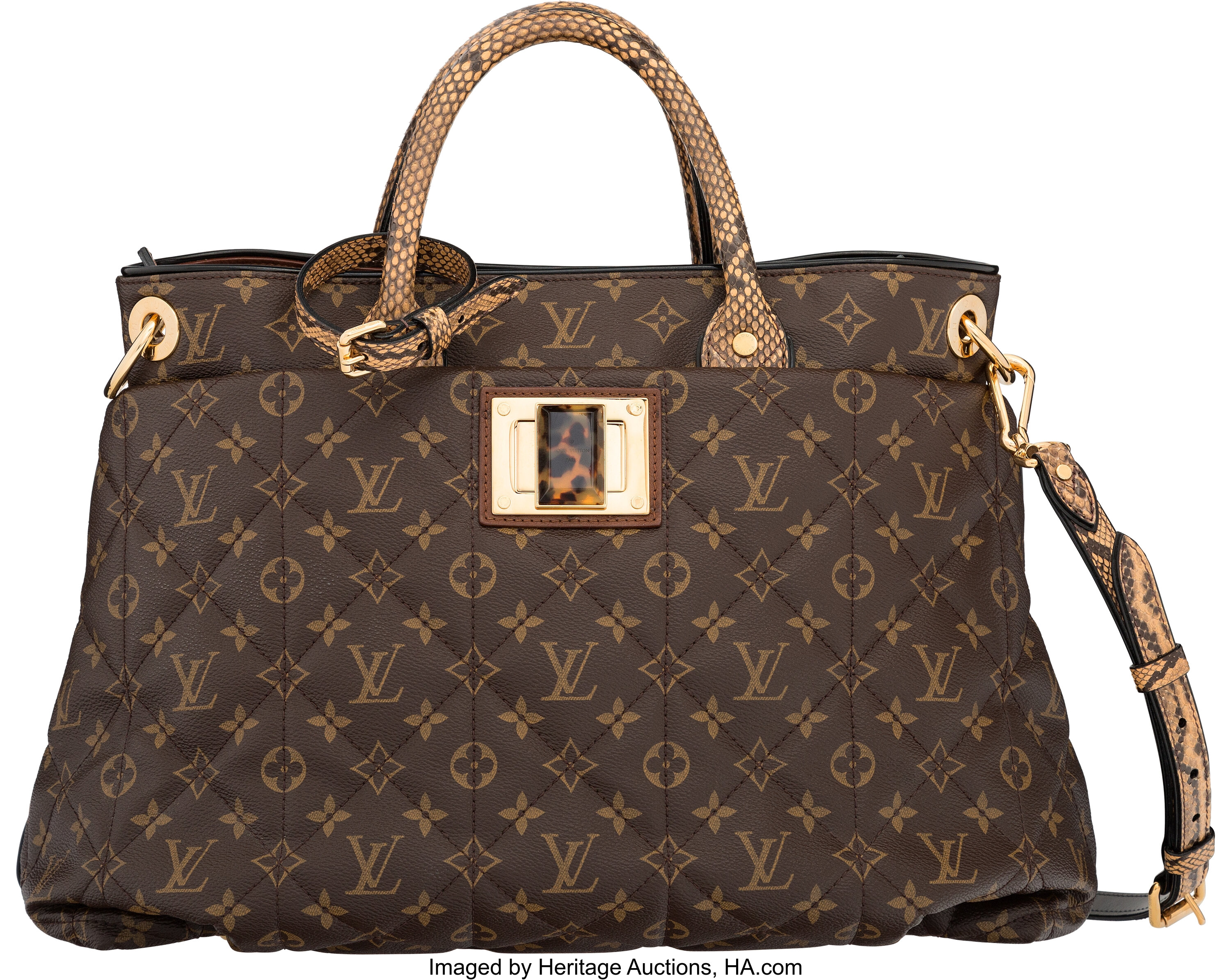 Sold at Auction: Louis Vuitton Limited Edition Gold Ostrich and